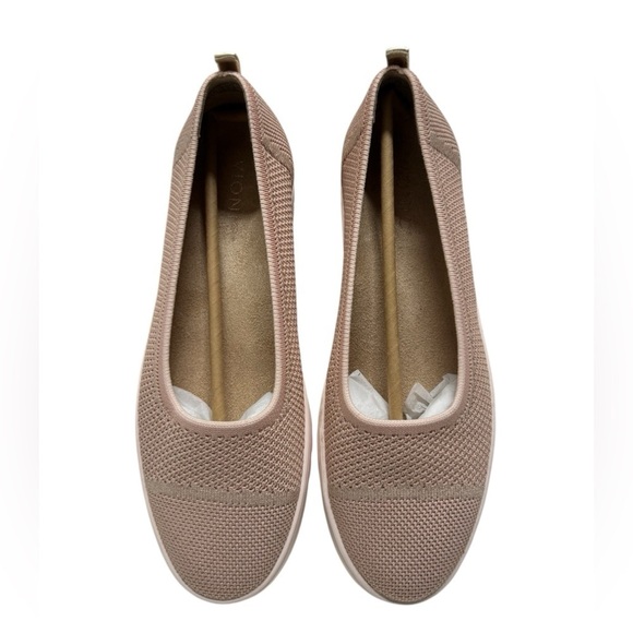 NIB Vionic Light Pink Uptown Skimmer Knit Slip on Sneakers - Picture 5 of 11